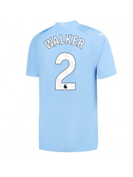 Moški Nogometna dresi replika Manchester City Kyle Walker #2 Domači 2023-24 Kratek rokav